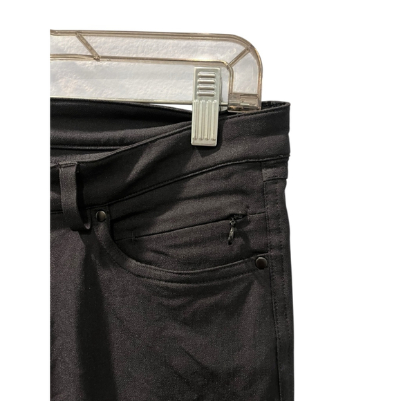 Lululemon Black Chino Pants Women's Size 6 Casual Zip Fly Work Skinny 28x30 - Picture 3 of 6
